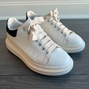 Alexander McQueen White and Black Sneakers